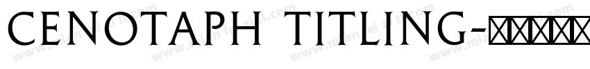 CENOTAPH TITLING字体转换